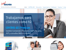 Tablet Screenshot of controltecnia.com